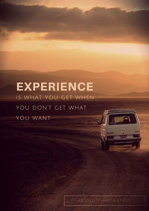 Experience quote