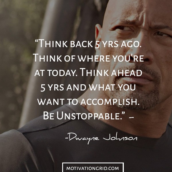 Inspirational Success in Life Picture Quote from Dwayne Johnson