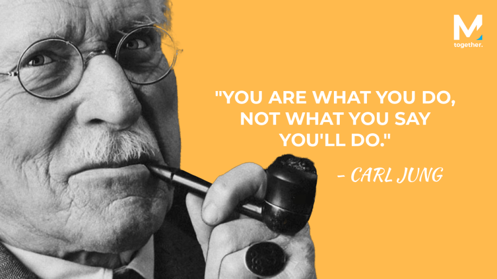 Carl Jung Quotes, quotes by Carl Jung, quote by Carl Jung, you are what you do quote