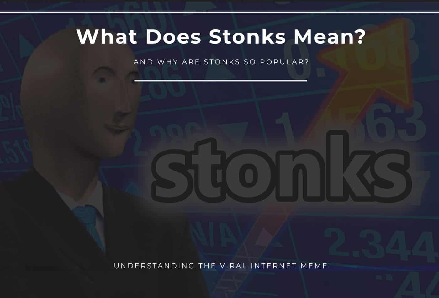 what does stonks mean meme
